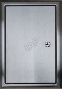 لوحة الوصول from stainless steel matte with lock 200*400